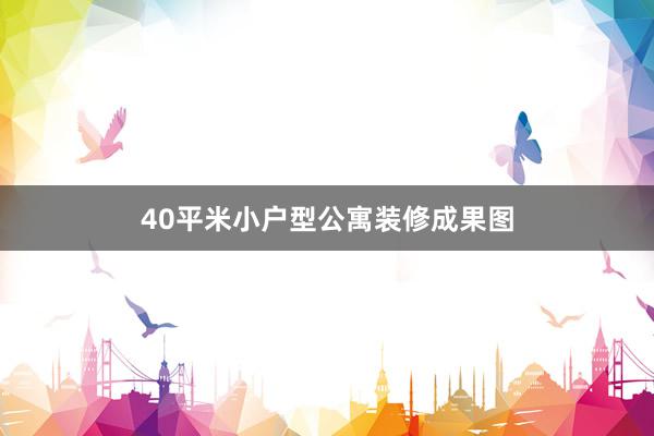 40平米小户型公寓装修成果图
